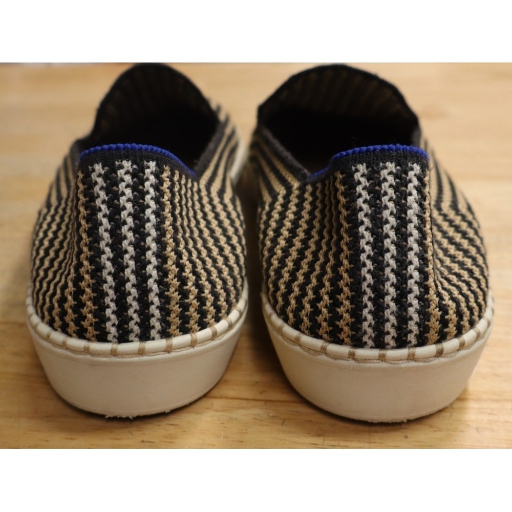 Rothy's The Original Slip On Toffee Stripe Hemp Sneakers Shoes Women's 9.5 - Picture 7 of 11